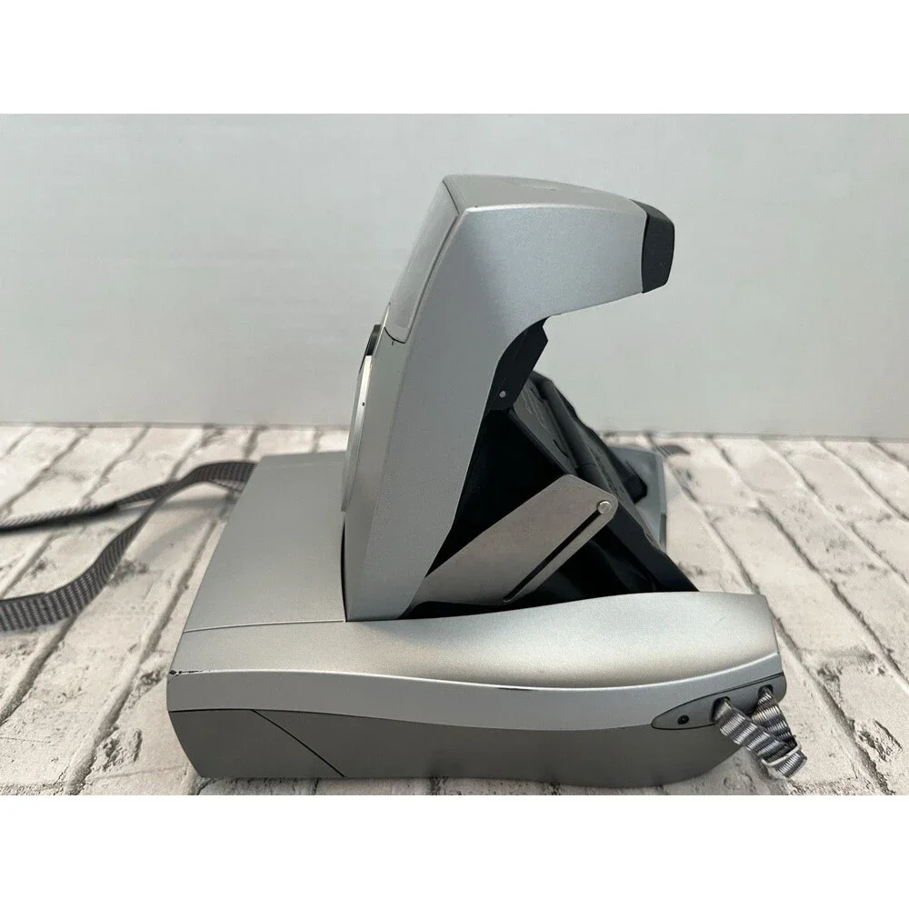 (RARE ) Polaroid Spectra 1200FF Instant Camera Silver with Box & Strap Untested